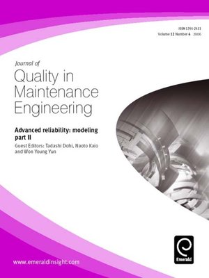 cover image of Journal of Quality in Maintenance Engineering, Volume 12, Issue 4